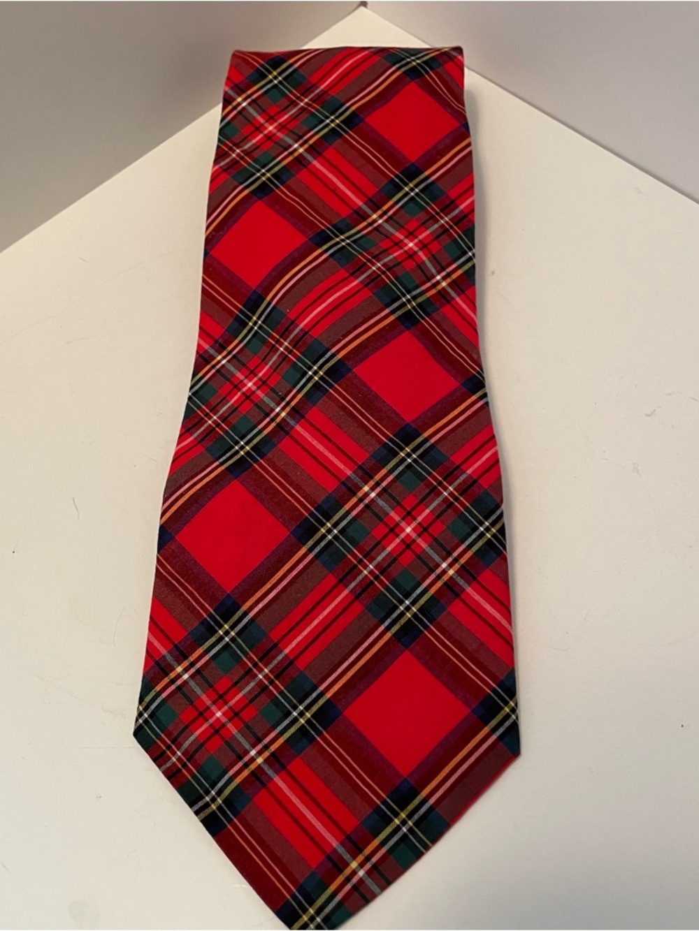 Vintage Swank Men’s Necktie Royal Stewart Tartan Plaid USA‎
